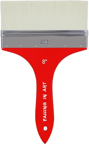 Vista 8 de Falling in Art Pincel Filbert Paddle, Pincel de Escala para Pinturas al Óleo y Acrílico, 4 Pulgadas