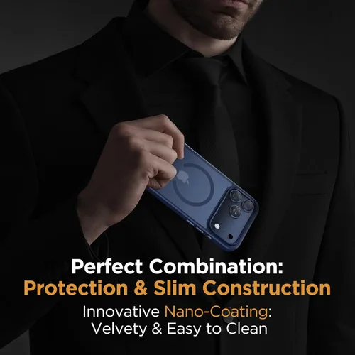 Vista 719 de Miracase - Funda magnética para iPhone 13 de 6.1 pulgadas (compatible con MagSafe) (con 2 protectores de pantalla), protección de grado militar