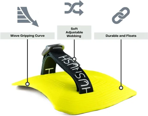 Vista 4 de Hush Bodysurfing - Tabla/plano de mano, Wiki hawaiano, avión de surf de mano, paleta de mano, planta renovable de plástico, diversión para todas