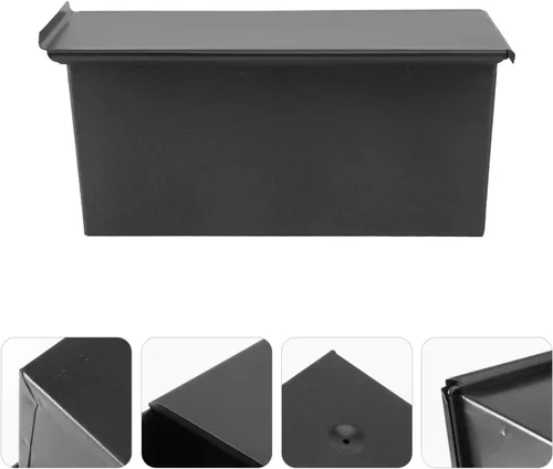 Vista 3 de Housoutil Pullman Loaf - Caja de tostadas planas antiadherentes para pan tostadas con tapa de tapa de acero inoxidable para hornear cocina