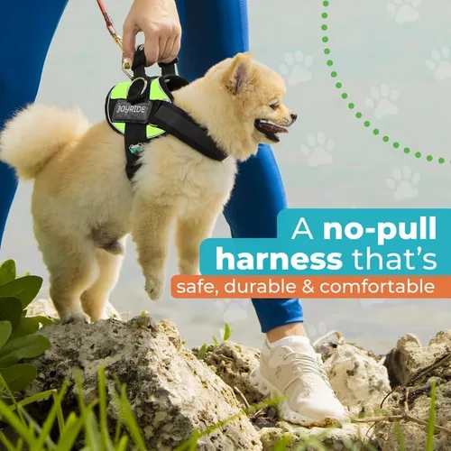 Vista 8 de Joyride Harness 2.0 - Arnés original para perro sin tirones, sin estrangulamiento, a prueba de escapes, reflectante, 3 clips para correa, chaleco