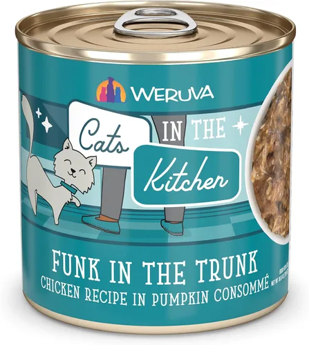 Vista 23 de Weruva Cats in The Kitchen, Kitty Gone Wild with Wild Salmon Au Jus - Alimento para gatos, lata de 6 onzas (paquete de 24)