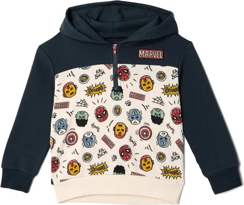 Vista 7 de Marvel Avengers Spider-Man - Sudadera con capucha y medio cierre de felpa para niños pequeños a grandes (2T - 18-20)