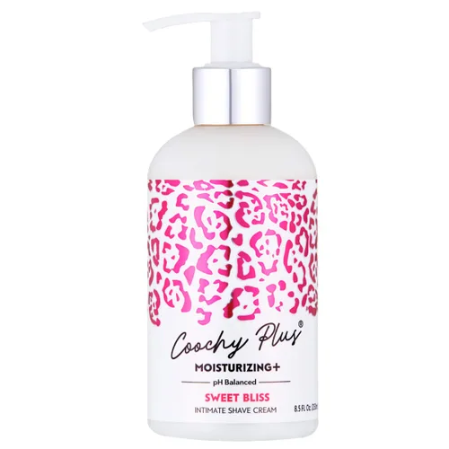 IntiMD Coochy Plus - Crema de afeitar íntima SWEET BLISS para zona púbica, línea de bikini, axila, sin erupciones con fórmula HIDRATANTE+ pendiente