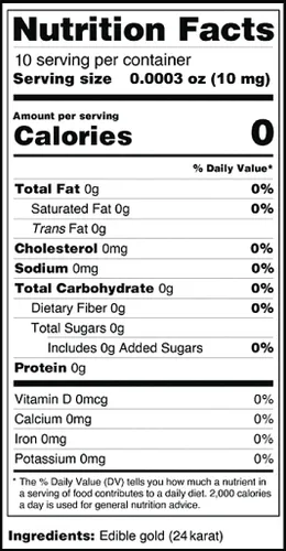 Vista 3 de BeePoint - Hojas de oro comestibles de 24 K - Hojas de oro de 100 mg para decorar pasteles, hornear, cocinar, cupcakes, chocolates, bebidas - Hojas