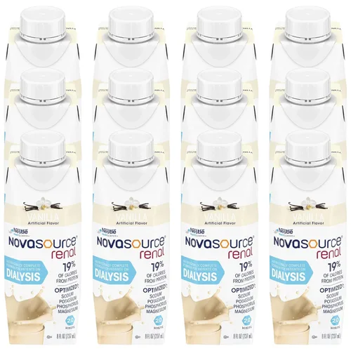 Vista 13 de Nestle Novasource Renal Nutricionalmente Completo Fórmula Café Mocha Sabor Caja de 8 onzas, 6