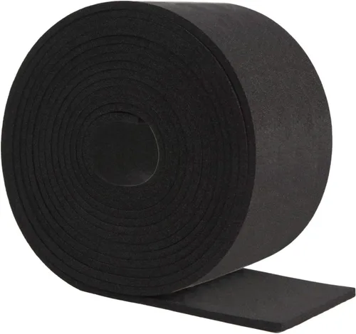 Vista 8 de Rollo de tira de espuma de neopreno de Dualplex, 3" de ancho x 10' de largo x 1/4" de espesor, tira de sellado climático de alta densidad – Rollo