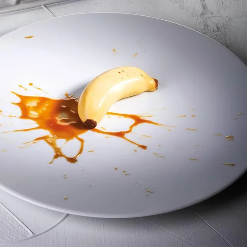 Vista 5 de OCPO KITCHEN Moldes de Silicona con Forma de Plátano 3D para Hornear Pasteles de Mousse, Molde de Horneado de Silicona 3D para Dulces, Pastelería