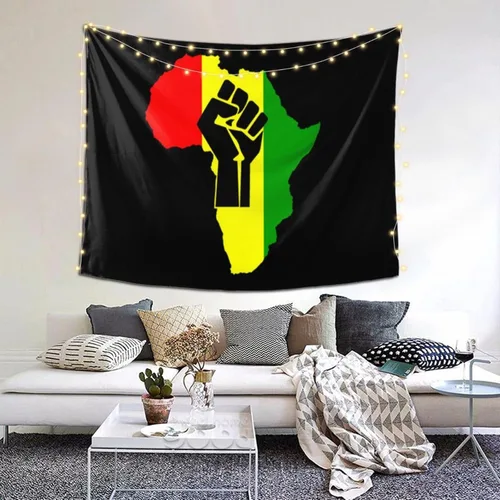Vista 2 de Black History African American Black Pride Tapestry Tapestry, Wall Decor Tapestry, Home Living Room Bedroom Decor Tapestry