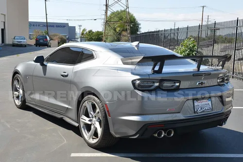 Vista 2 de Repuesto para todos los modelos Chevrolet Camaro 2016 ZL1 1LE estilo ABS plástico negro mate tapa trasera alerón ala