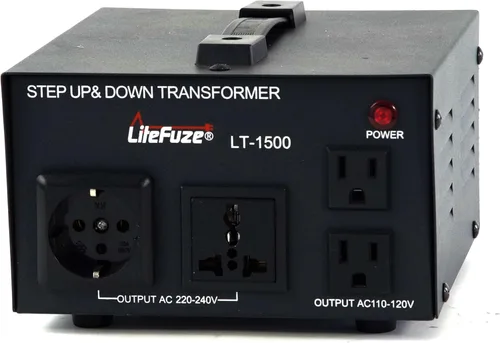Vista 7 de LiteFuze Transformador convertidor de voltaje de servicio pesado de 10.000 vatios - Reductor 240/220/120/110 - Necesita ser cableado por un