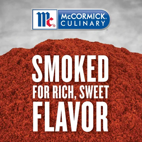 Vista 4 de McCormick Culinary Pimentón ahumado, 17 onzas, un recipiente de 17 onzas de pimentón dulce y ahumado perfecto para cocina española, pollo, pescado
