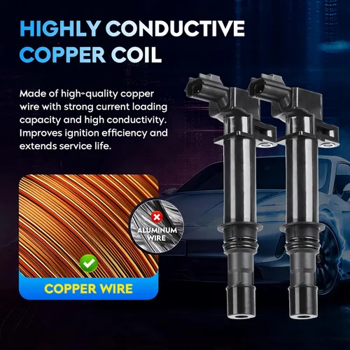 Vista 4 de Paquete de bobina de encendido + bujías de iridio para Dodge Dakota Durango Nitro Ram Jeep Commander Grand Cherokee Liberty Mitsubishi Raider