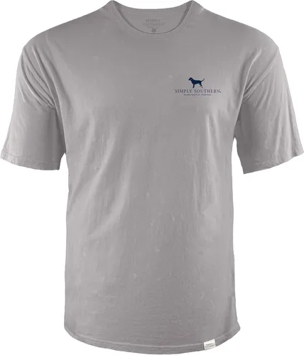 Vista 2 de USA Golden Retriever - Camiseta de manga corta de color simple