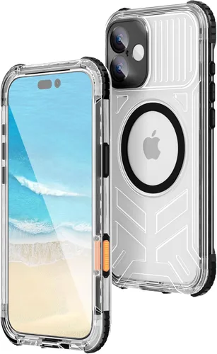 Vista 22 de WIFORT Funda impermeable para iPhone 15, [IP68 bajo el agua a prueba de polvo] [pantalla integrada] [15 pies a prueba de golpes militar], cubierta