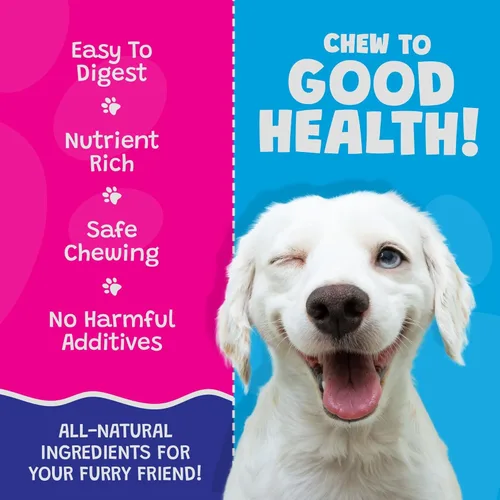 Vista 3 de Huesos de coco para perros de 5 pulgadas, golosinas de coco de primera calidad para perros, golosinas saludables para cachorros y masticables sin