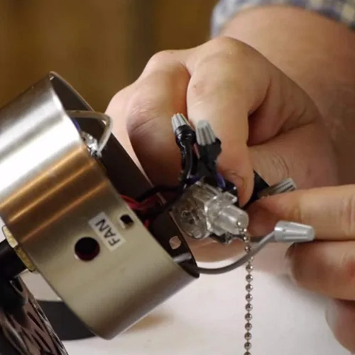 Vista 4 de Interruptor de cadena de tracción Zing Ear ZE-109 Interruptor de ventilador de techo Lámpara de repuesto para ventilador de techo, 2