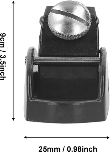 Vista 9 de Mini cepilladora de madera, profundidad de corte ajustable, acero al carbono, negro, carpintería, cepilladora manual, 0.5 pulgadas de ancho