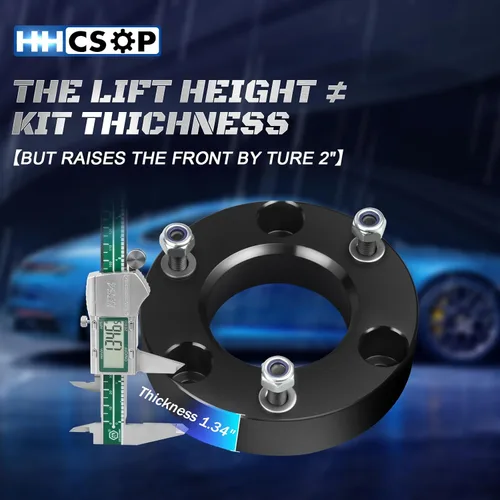 Vista 4 de HHCSOP Kit de elevación de nivelación de 2 pulgadas para 2007-2026 Chevy Silverado 1500 GMC Sierra 1500 2WD 4WD, kit de nivelación con espaciadores