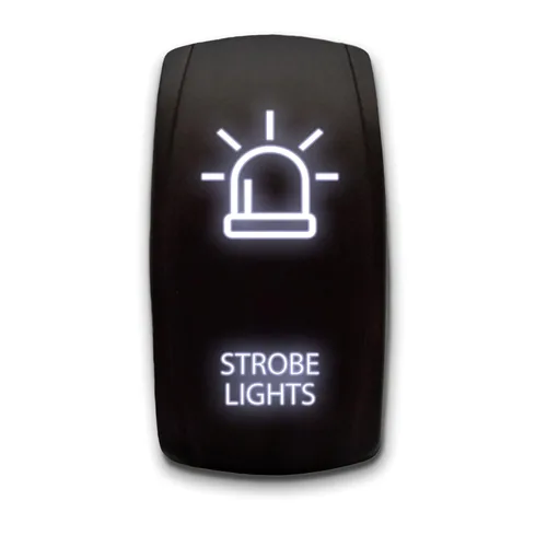 Vista 10 de Luces estroboscópicas grabadas con láser, 5 pines, interruptor basculante vertical de un solo tiro de un solo tiro, interruptor de palanca SPST