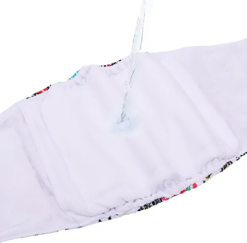 Vista 9 de CuteBone - Pañales lavables para perro macho, banda abdominal, paquete de 3 unidades, color negro, modelo DM54XS