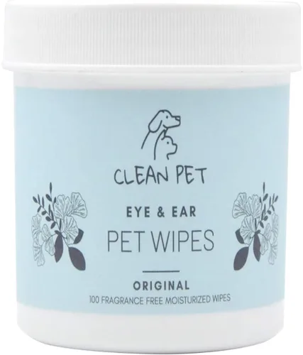 Toallitas veterinarias para ojos y oídos para perros y gatos, elimina las manchas de lágrimas y el tratamiento de infecciones, hipoalergénicas, sin
