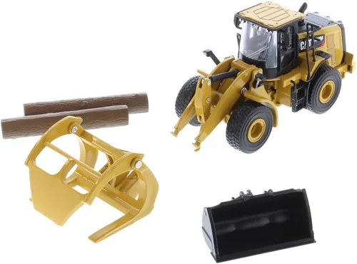 Vista 9 de 1/64 Hybrid Collection Series CAT 950M Cargador de ruedas Tenedor largo y cubo (2 troncos incluidos)
