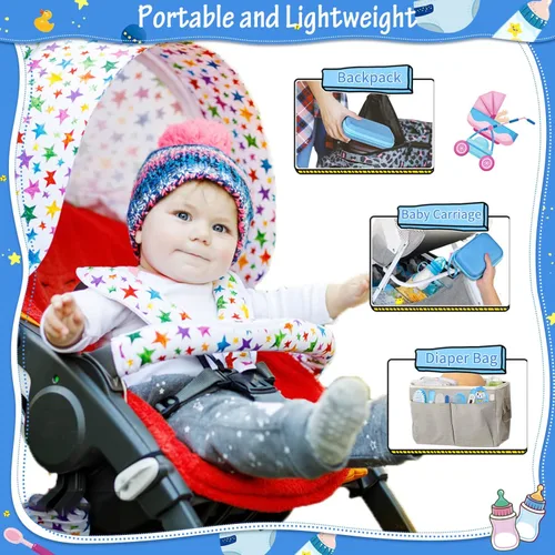 Vista 7 de Modacraft - Juego de 28 piezas de cuidado de la salud y aseo del bebé, juego de seguridad para bebés con cepillo para el cabello, limpiador