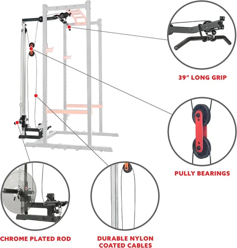 Vista 15 de Sunny Health & Fitness Power Zone - Jaula de potencia