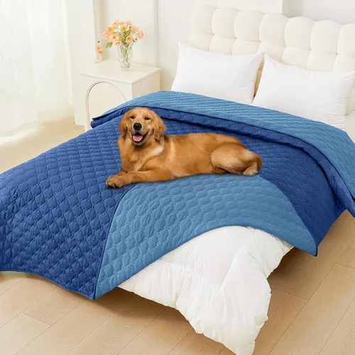 Vista 152 de Smiry Funda Manta Impermeable para Cama de Perro, Manta Suave Reversible para Mascotas, Lavable a Prueba de Fugas, Funda para Gatos y Perros