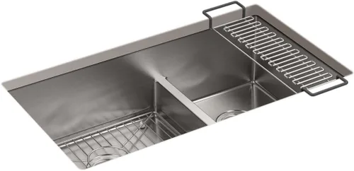 KOHLER Strive® K-5284-NA - Fregadero de cocina grande y mediano de 32 pulgadas, acero inoxidable