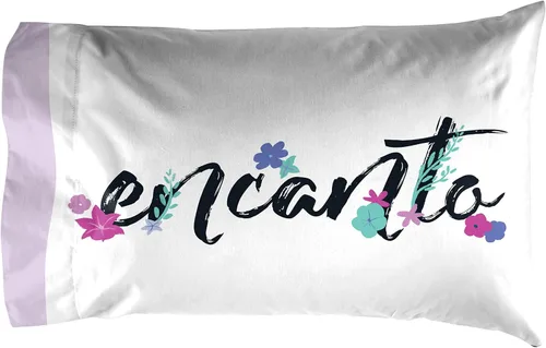 Vista 2 de Disney Encanto The Magical Madrigal Sisters - 1 funda de almohada reversible individual Ropa de cama súper suave de doble cara para niños