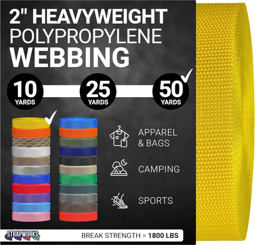 Vista 19 de Strapworks Correas de Polipropileno Resistente - Correas de Polipropileno de Servicio Pesado para Reparación de Equipos de Bricolaje al Aire Libre