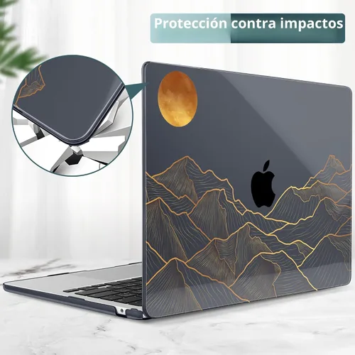 Vista 6 de [Usado] DONGKE Funda para MacBook Air M4 de 13.6 pulgadas 2025 2024 2023 2022 Modelo A3240 A3113 A2681 M3 M2 Chip, carcasa rígida de plástico