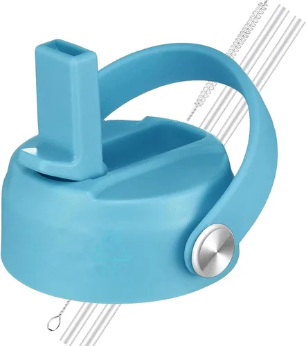 Vista 20 de Tapas con popote para Hydroflask de boca ancha de 20, 32, 40 onzas, tapa de popote flexible para botellas de agua deportivas Hydro Flask, tapa