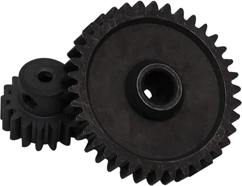 Vista 2 de Metal Diff engranaje principal 38T y piñón motor engranaje 17T para RC 1/18 WLtoys A949 A959 A969 A979 A979 K929 A959-A A969-A A979-A RC coche Buggy