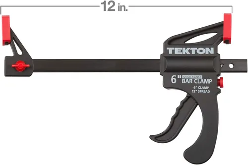 Vista 3 de TEKTON Abrazadera de Barra de Trinquete de 6 Pulgadas / Separador de 12 Pulgadas, Juego de 2 Piezas CLP51506