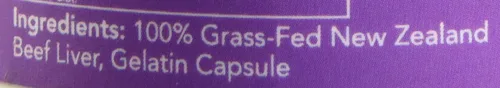 Vista 10 de Hígado de ganado alimentado con grama, criado pasto de Vital Proteins (120 Cápsulas, 0,026 oz cada una)