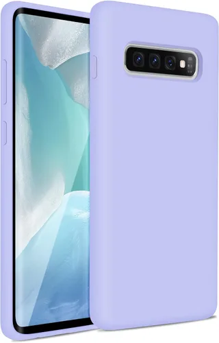 Vista 9 de Funda de silicona líquida compatible con Galaxy S10 Plus, protección de cuerpo completo de goma de gel a prueba de golpes para Galaxy S10 Plus