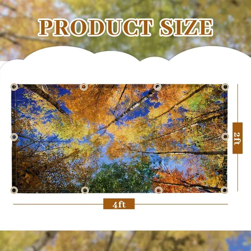 Vista 2 de Patelai Cubierta de luz fluorescente de tela de 4 x 2 pies para techo, aula, pantalla magnética para cubículo con 10 imanes, filtros de luz