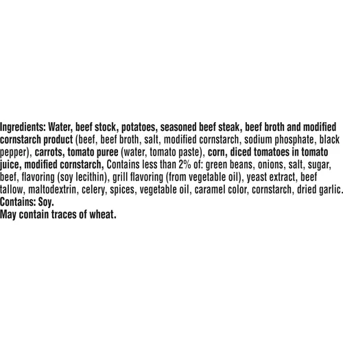 Vista 3 de Campbell’s Chunky - Sopa de filete de solomillo con abundante cantidad de verduras, lata de 18.8 onzas