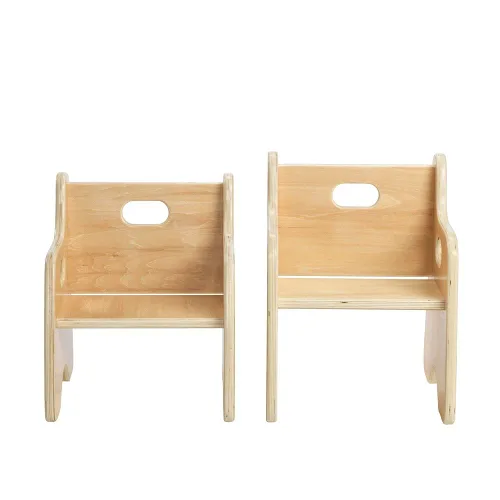 Vista 4 de First Chair by Environments, altura del asiento de 6.5 pulgadas, silla de madera duradera para apoyo y comodidad para niños pequeños, ideal