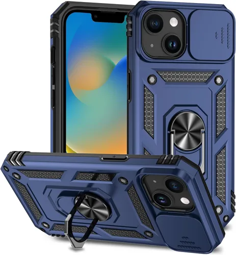Vista 31 de Hitaoyou Funda para iPhone 14 Pro con funda para cámara y soporte, grado militar, a prueba de golpes, resistente funda protectora para iPhone 14 Pro
