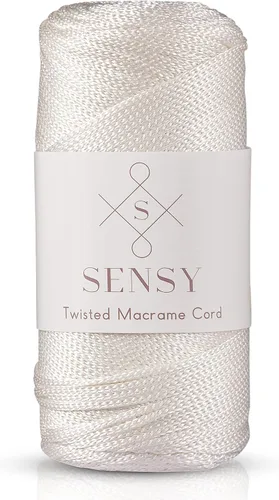 Vista 85 de Sensy Premium 2mm 229.5 metros de cuerda de poliéster 100% cordón de polipropileno Cordón de macramé 2mm Cordón para bolso de crochet Hilo
