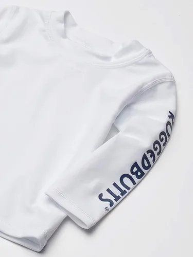Vista 2 de RUGGEDBUTTS Camiseta de natación de manga larga para bebéniños pequeños con protección UPF 50+