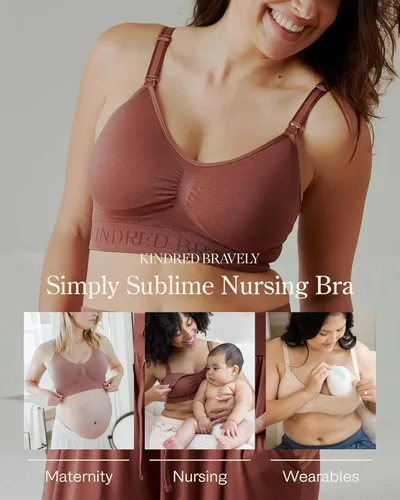 Vista 4 de Kindred Bravely Sublime - Sujetador de lactancia sin costuras Sujetador sin varillas para maternidad y posparto