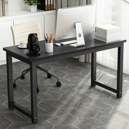 Vista 2 de Mesa para computadora Tribesigns moderna estilo sencillo para PC, portátil, estudio, moderna estación de trabajo para el oficina en casa