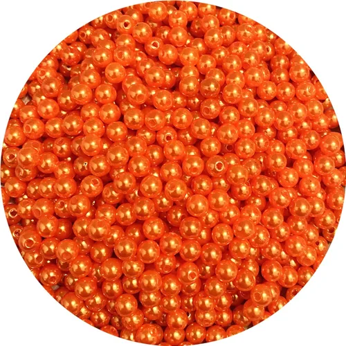 Vista 20 de 800 cuentas de perlas de 0.236 pulgadas (0.236 in) de satén redondas sueltas de plástico para hacer joyas, aretes, pulseras, collares, llaveros