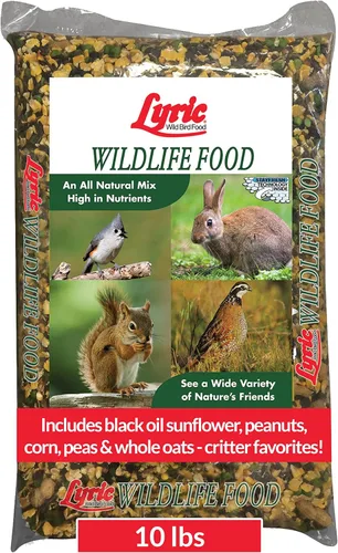 Lyric Alimento para Vida Silvestre para Ciervos, Ardillas, Pavos y Conejos, Semillas para Pájaros Silvestres para Comederos Exteriores, Bolsa de 10