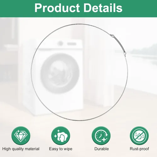 Vista 7 de 134527100 Abrazadera de arranque para lavadora de carga frontal Frigidaire Electrolux Anillo de retención 134365400, abrazadera de sello de puerta